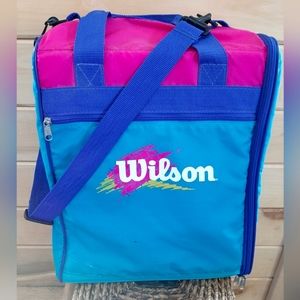 SOLD!!Vtg Wilson Club Tote Duffel Locker Tennis Workout Pickleball Disc Golf Bag